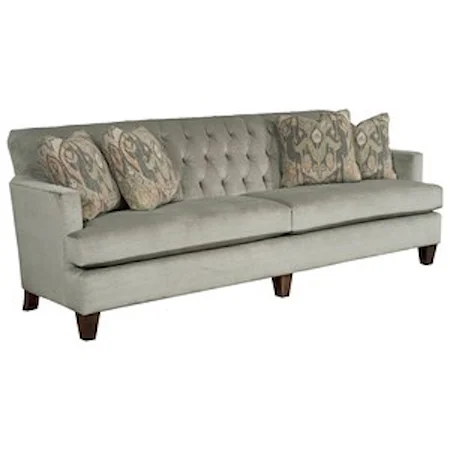 Contemporary Grande Sofa with Tufted Back